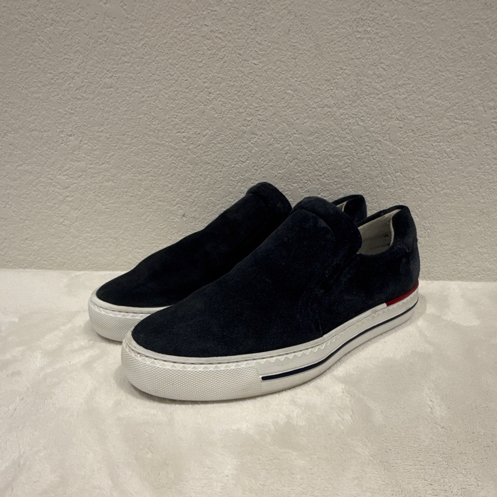 Paul Green Hadley slip on Sneaker Indigo Blue Soft Suede Women s Size 9 NWT