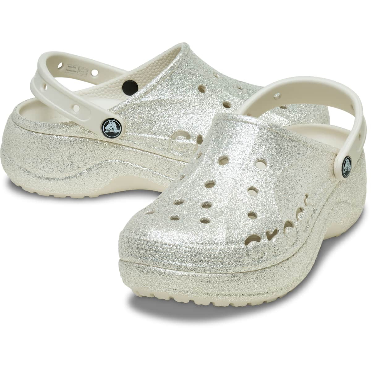 Crocs Women’s Baya Platform Glitter Clogs