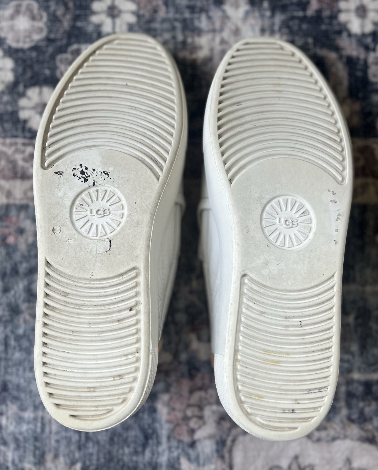 Ugg Sammy Alameda White Leather Slip On Sneakers Women 7.5 Casual