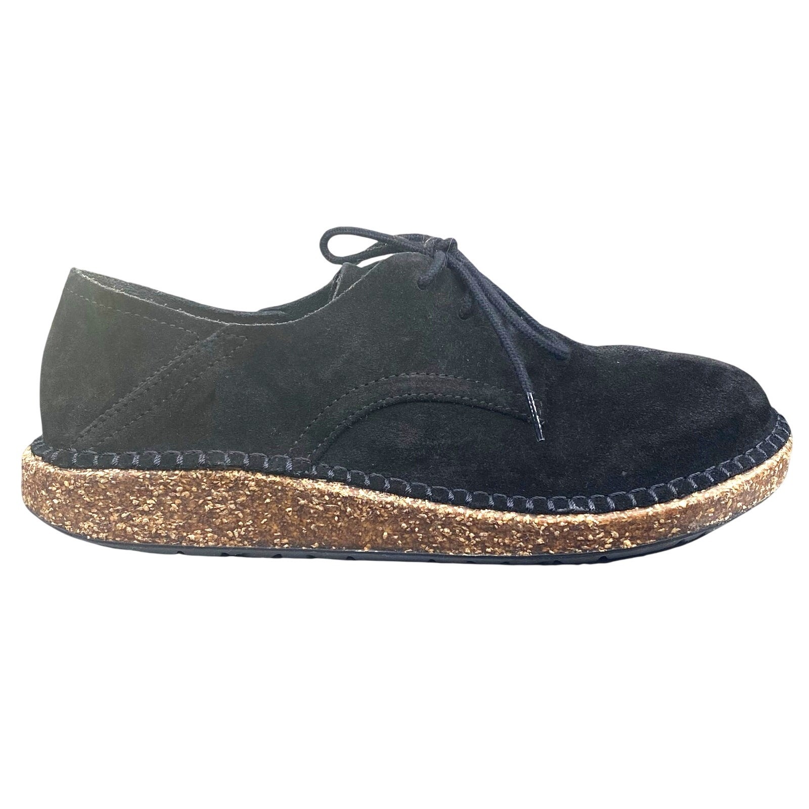 Birkenstock Unisex Gary Black Suede Lace Up Convertible Mule Size 38 M 5 W 7