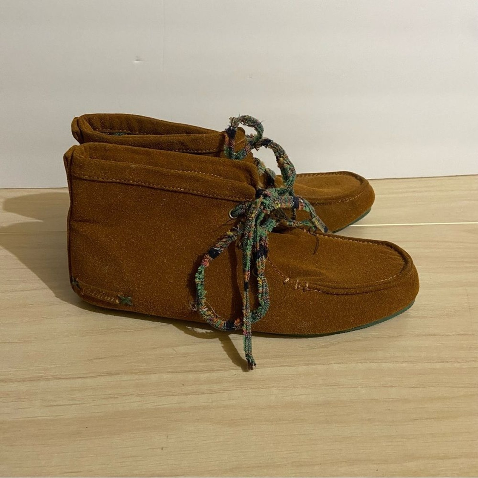 Cobian Willow Desert Chukka Boots Lace Up Suede Brown/Orange US 7 Native Boho