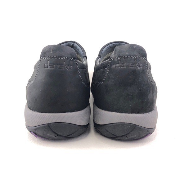 Dansko Patti Black Milled Nubuck Slip on Shoes EUR 42 Womens Size 11.5-12