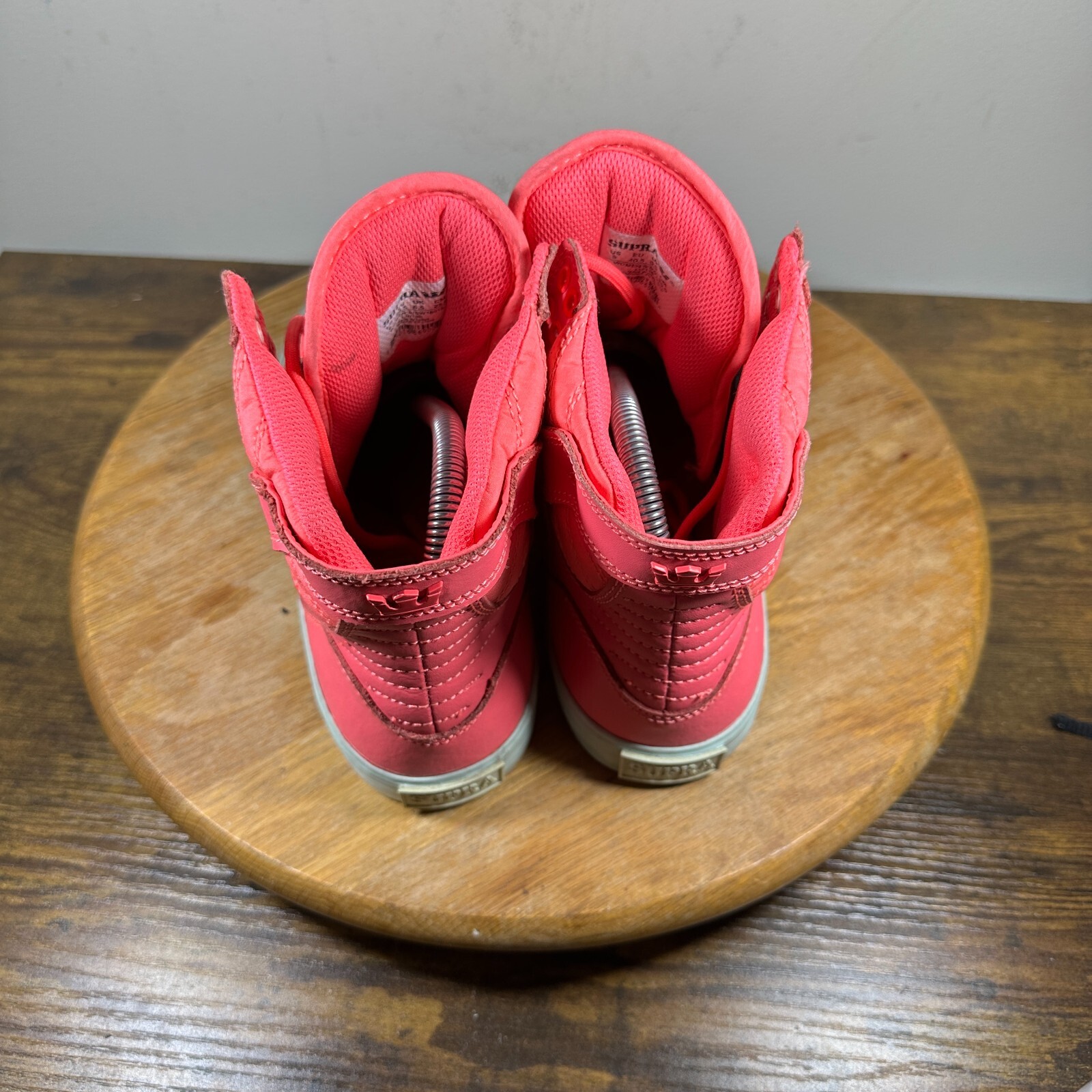 Supra Skytop Pink White High Top Shoes Sneakers Women’s Size 9