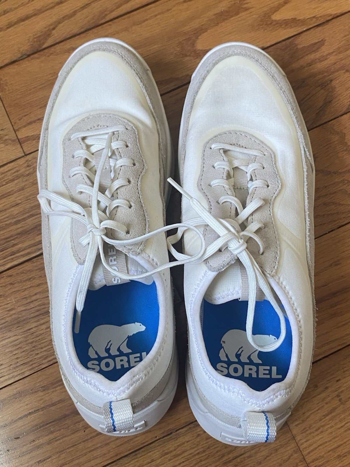 Women’s Sorel Ona White Beige Chunky Sneakers Size 9.5 NL4855-125