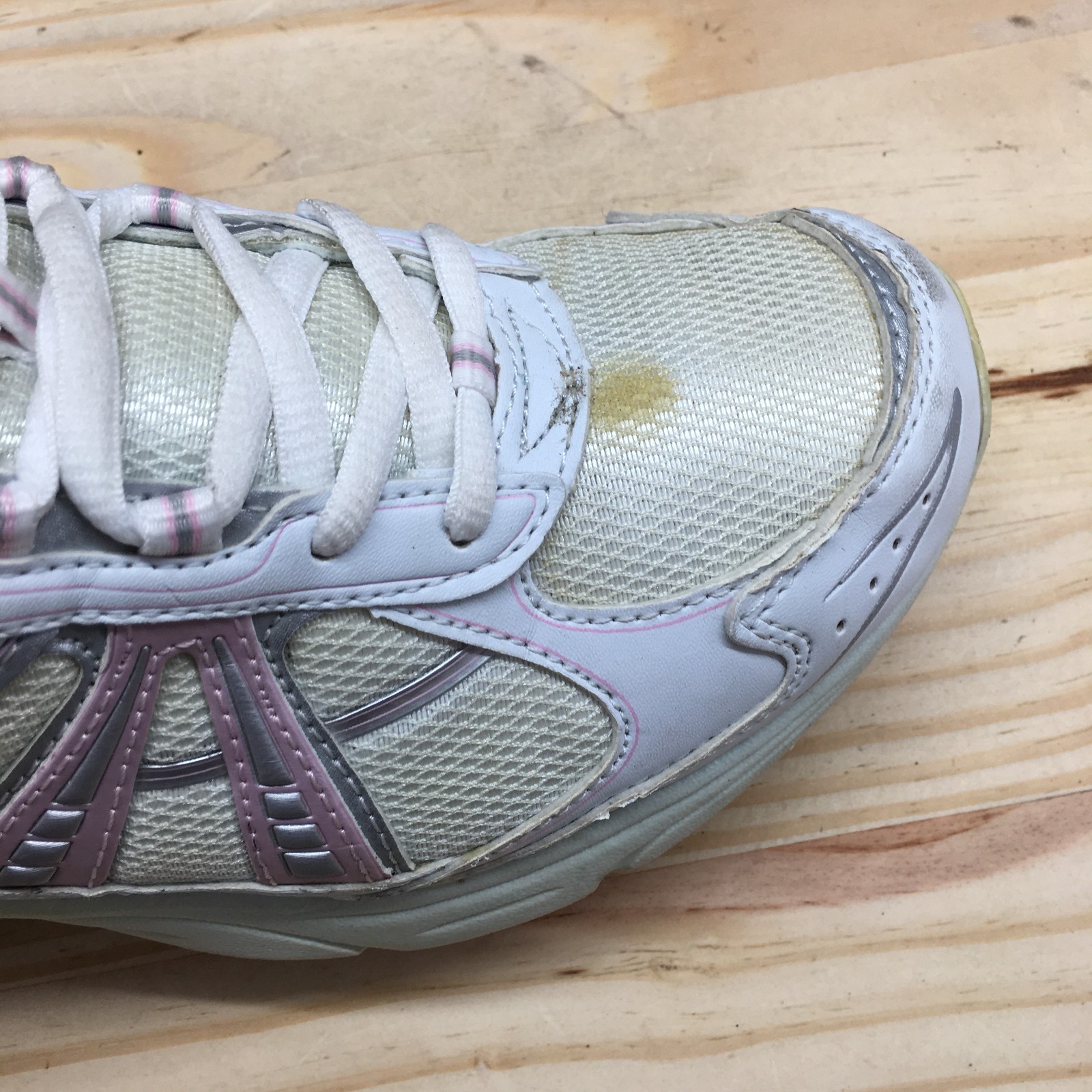 Athletic Works Shoes Womens 7 Anita 2 Sneakers White Pink Lace Up Sport 25266585