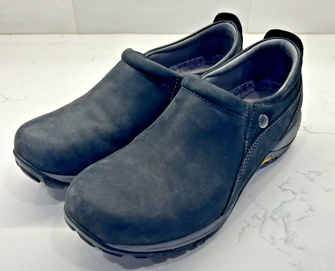 Dansko Patti Clogs Women’s 39 Black Leather Waterproof Slip On Shoes Vibram