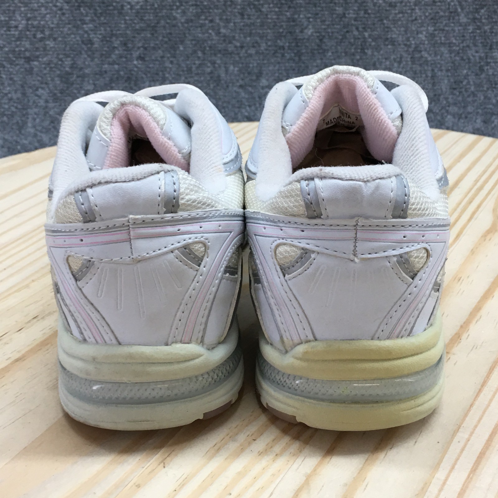 Athletic Works Shoes Womens 7 Anita 2 Sneakers White Pink Lace Up Sport 25266585