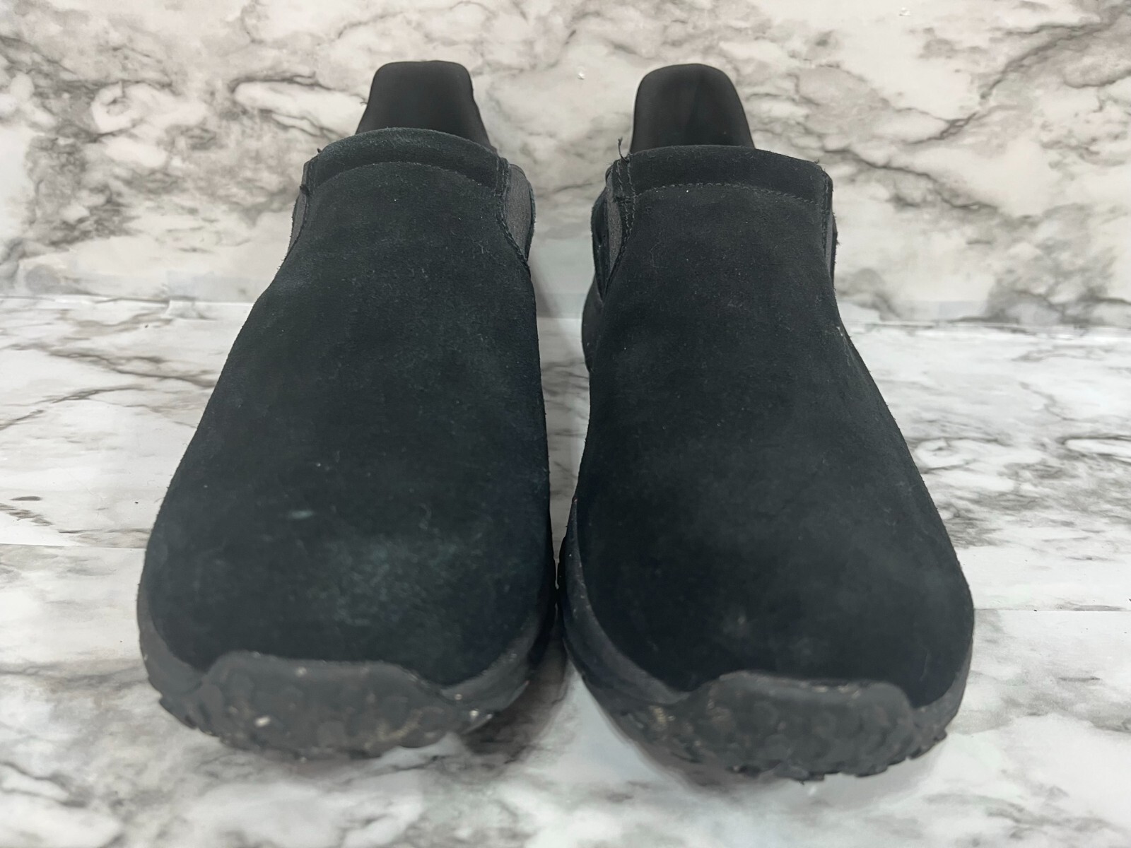 Holo Eco Shoes 9.5 Women’s Slip On Sneaker Suede Like Stretch Side sustainable
