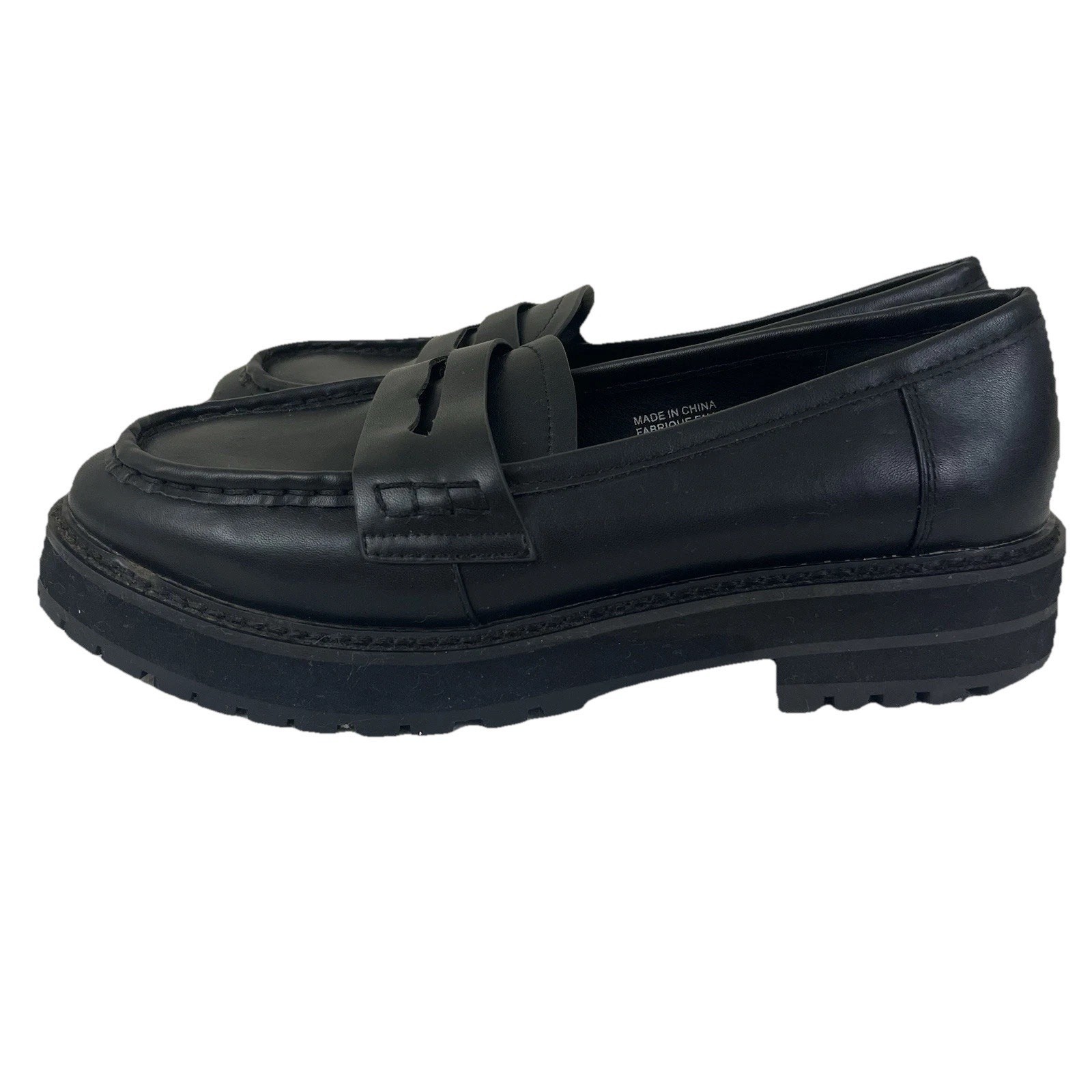 Urban Outfitters Chunky Loafer Womens Size 10 Faux Leather Academia Preppy 90s