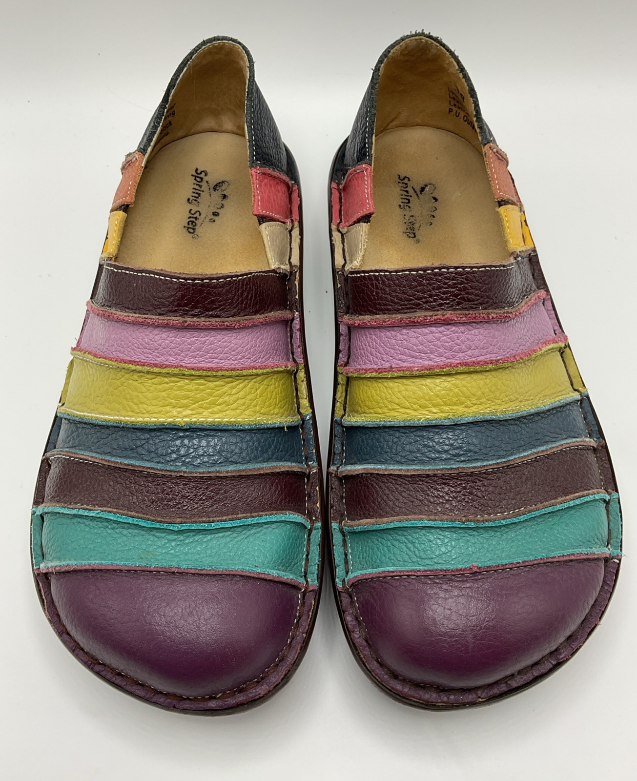 Spring Step Firefly Leather Loafer Multi Women EU 38/7.5 Art to Wear Bohemian