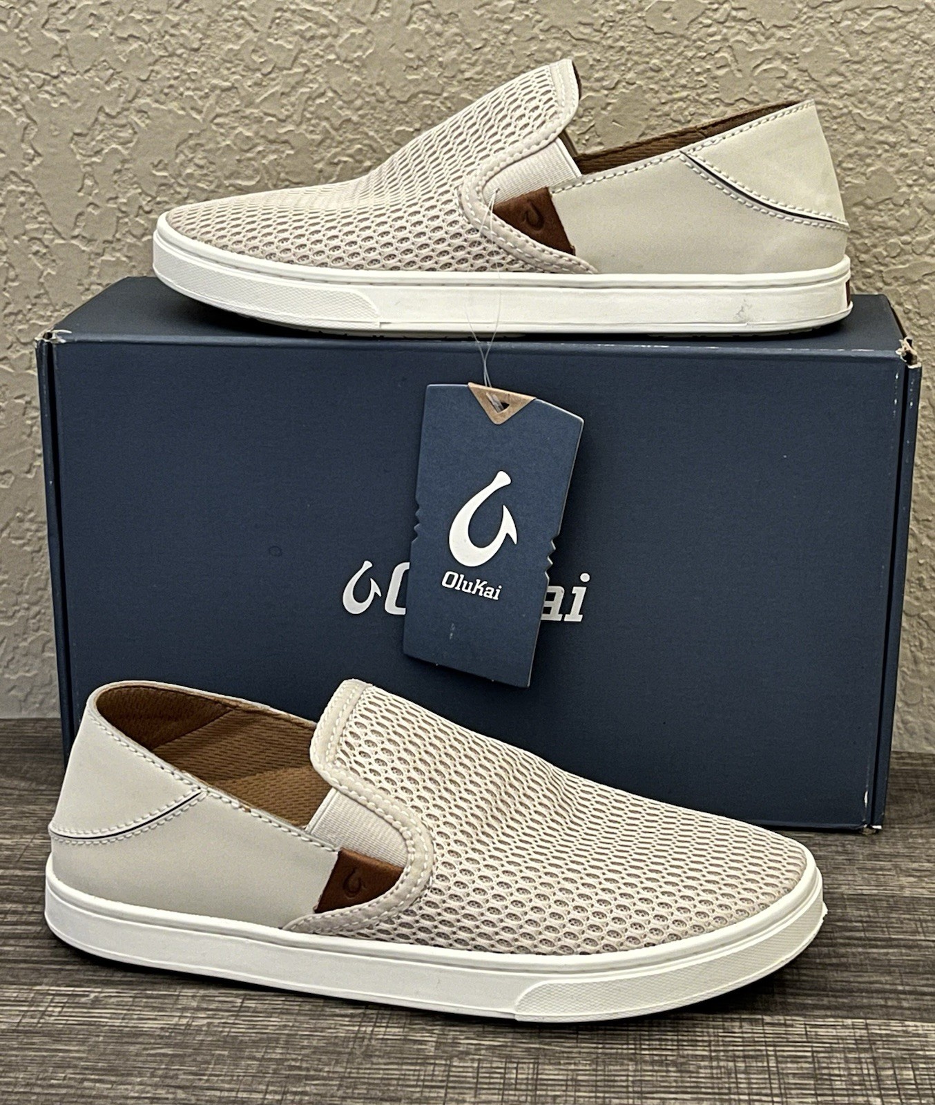 OluKai Pehuea Women’s Slip-On Sneakers Size- 5