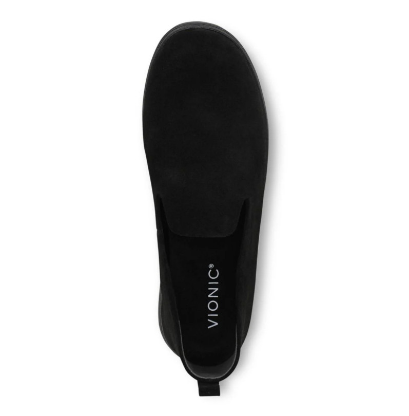 VIONIC Uptown Willa Slip On Sneaker – Black Suede NEW