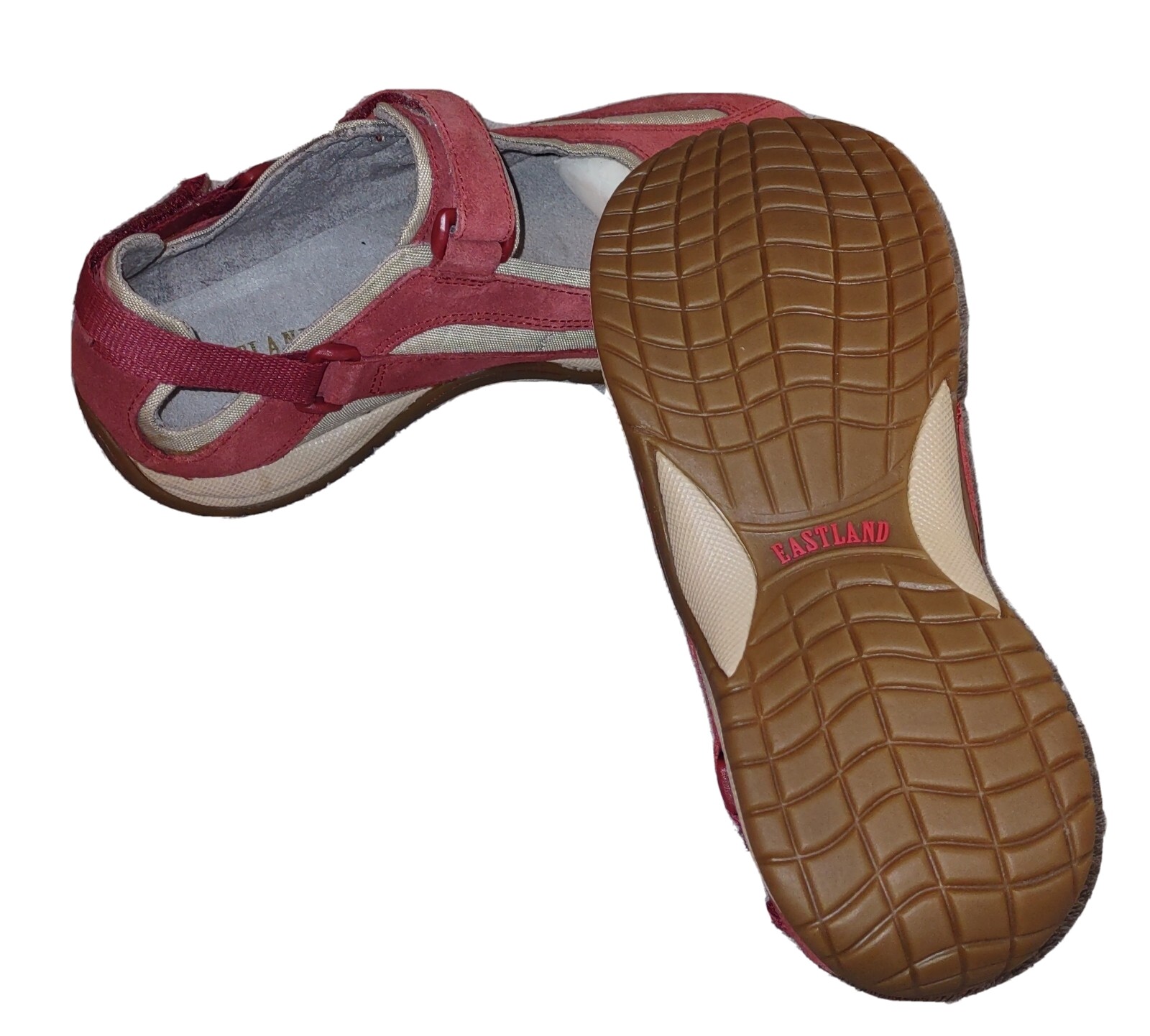 New Eastland Venus Red Suede Women’s Shoes 7 wide