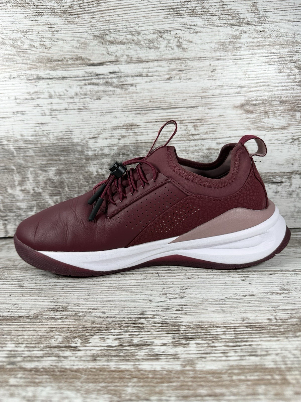 Women’s Clove Drawstring Slip On Nurses Shoes Royal Maroon Sz 7 Athletic EUC!