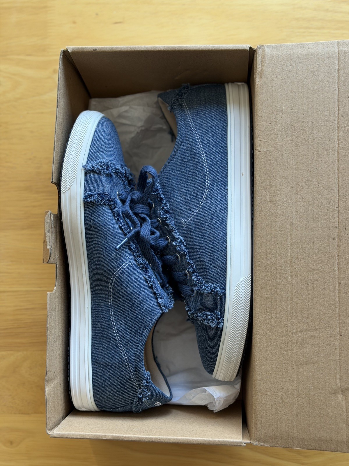 Frankie4 Nat III Denim Canvas Sneakers – UK 7 / US 9.5