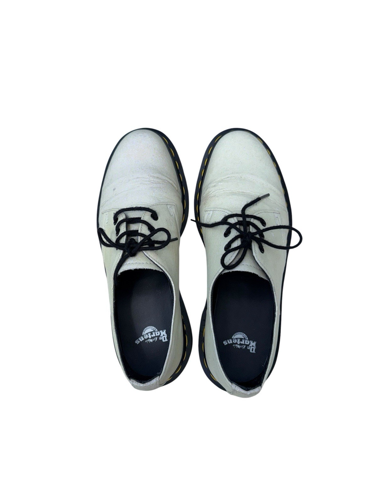 Dr. Martens 1461 GLTR Women’s US 8 White Iridescent Glitter Leather Oxfords