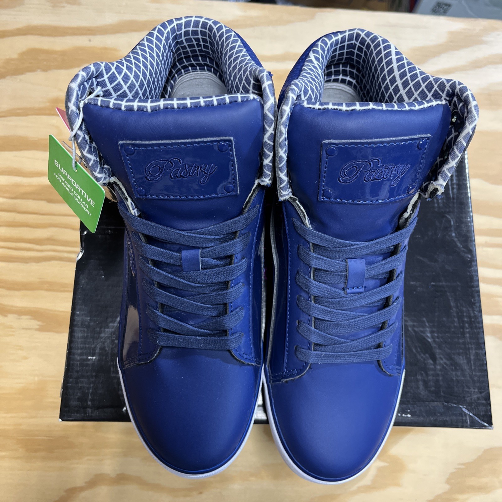 Pastry Navy Dance Shoe W/ Leather Sole Sz 8 NIB