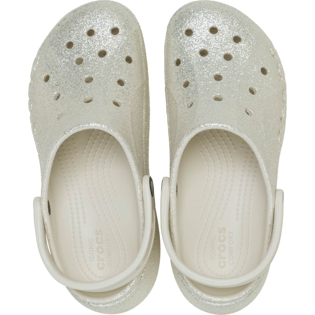 Crocs Women’s Baya Platform Glitter Clogs