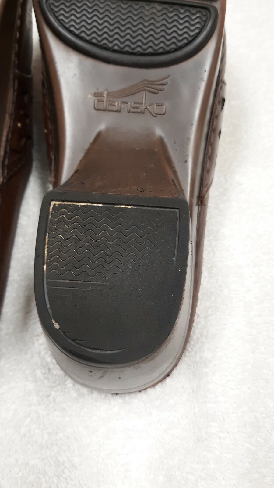 Dansko Shyanne Brown Leather Slip On Comfort Clogs Euro 39 Preowned