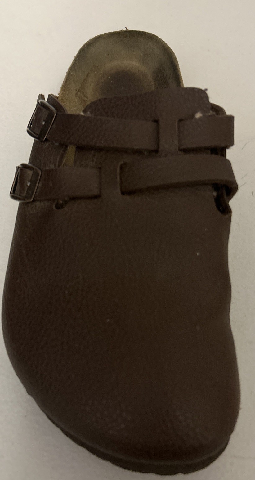Birkenstock Birki’s Brown Leather Slip On Clog Mules 250 39, US Size L8 M6