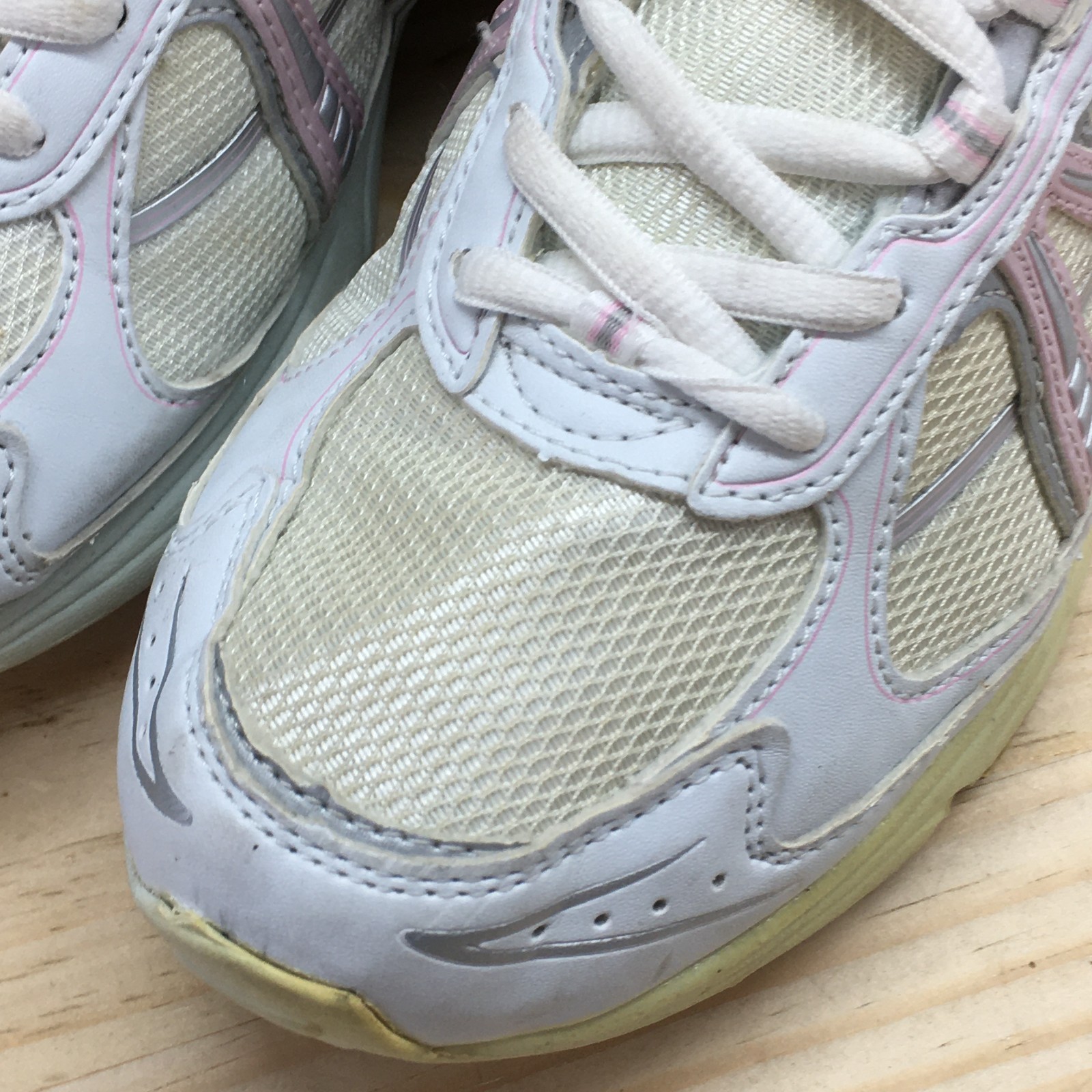 Athletic Works Shoes Womens 7 Anita 2 Sneakers White Pink Lace Up Sport 25266585