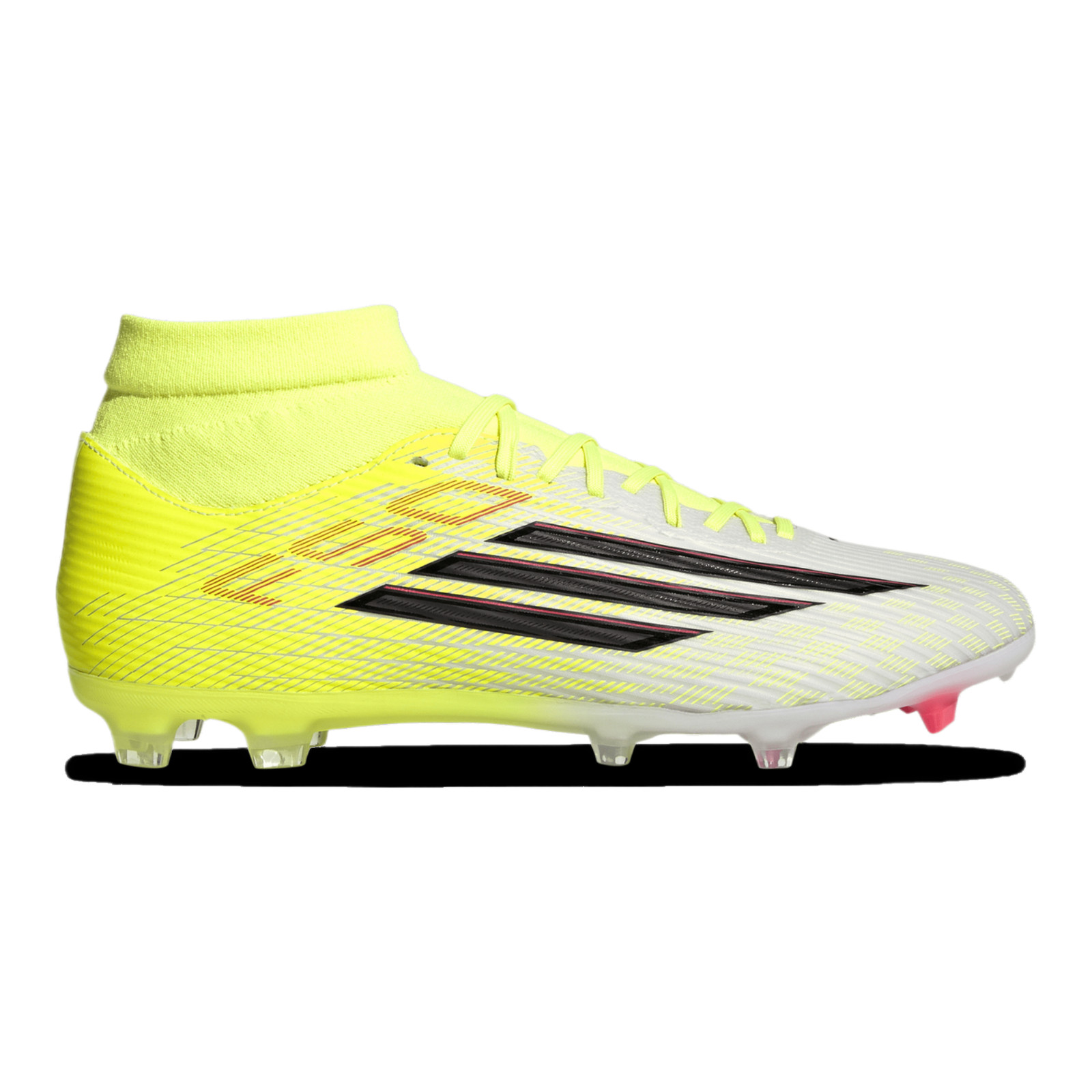 adidas F50 League Mid Firm Ground – Women’s (Core Black/Team Solar Yellow)