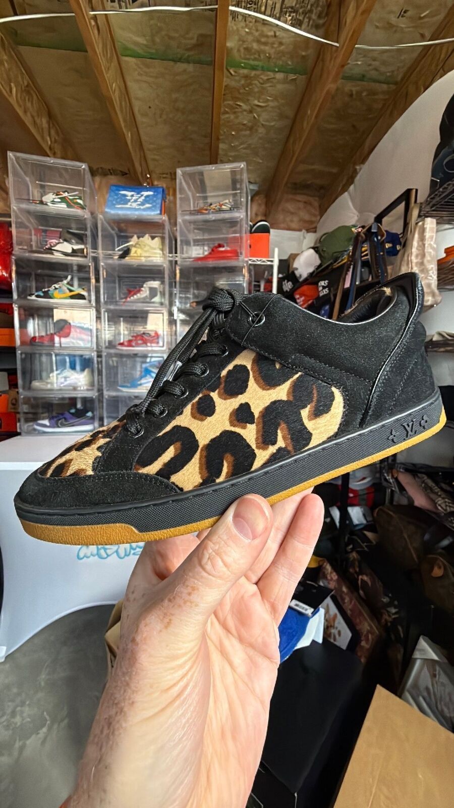 Louis Vuitton Cheetah Pony Hair Sneaker Size 35.5 5W