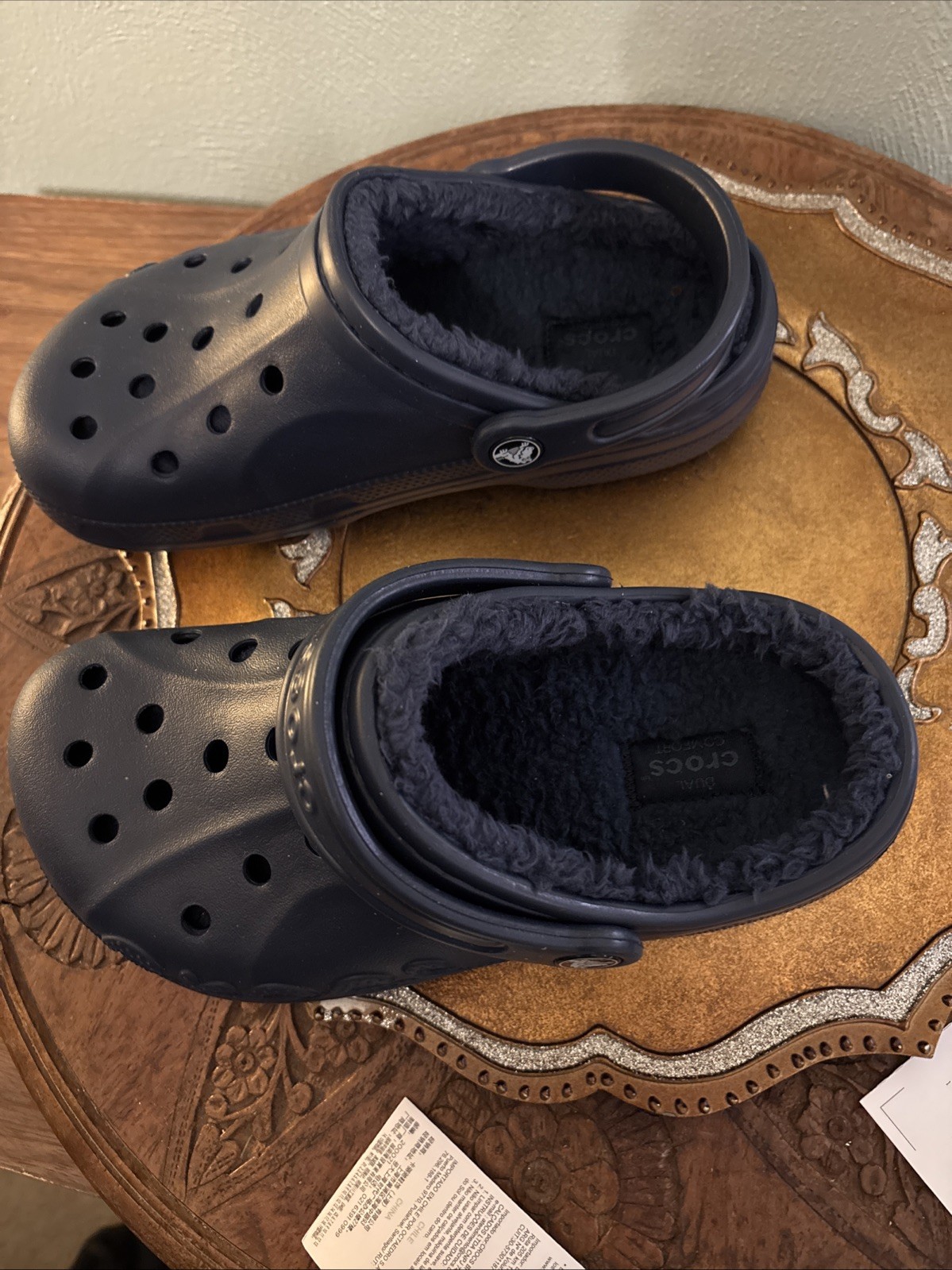 Crocs Adult Baya Lined Clogs Black Size: US M4/W6