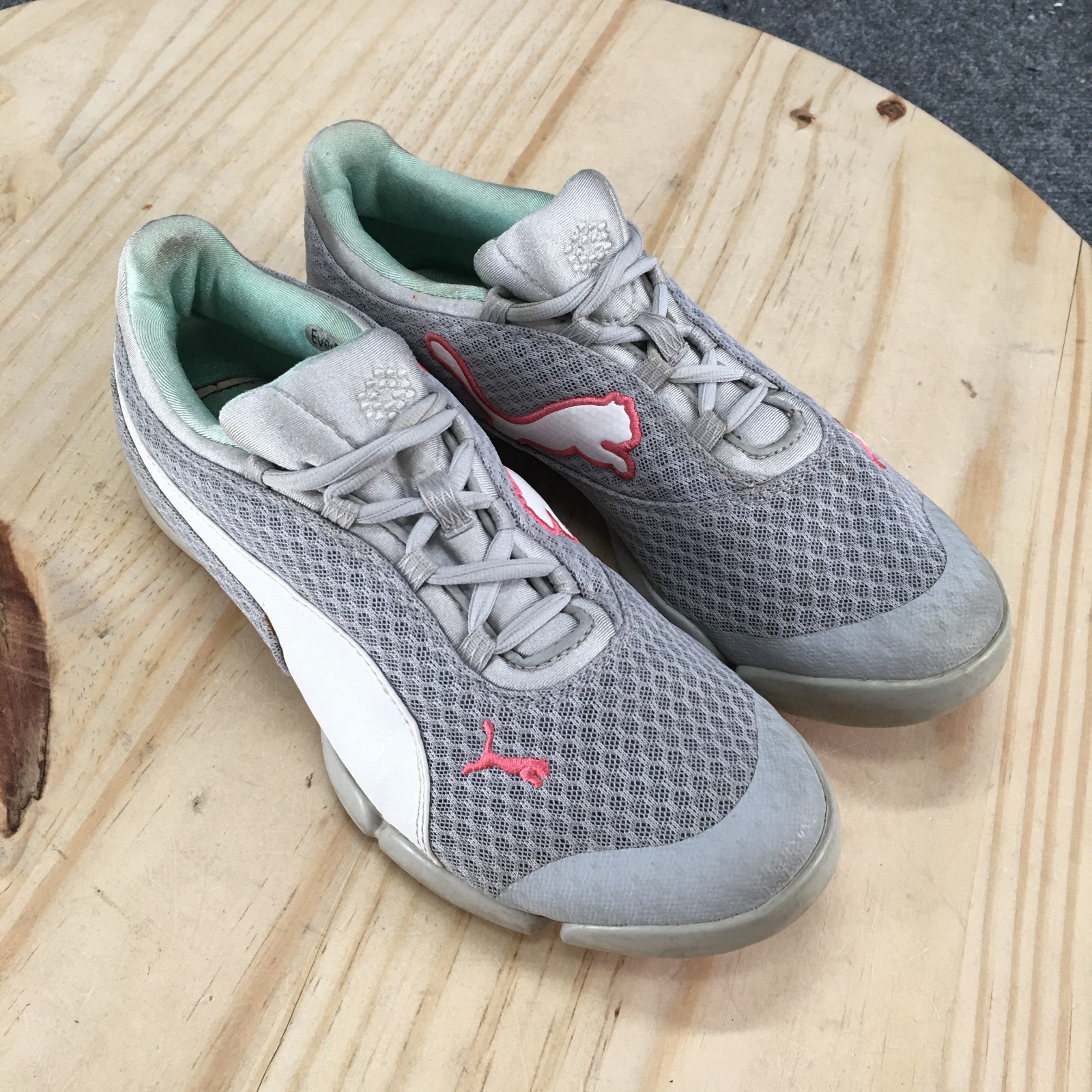 Puma Shoes Womens 7.5 EverFoam Sport Spikeless Golf Sneakers Gray Low 187590-03