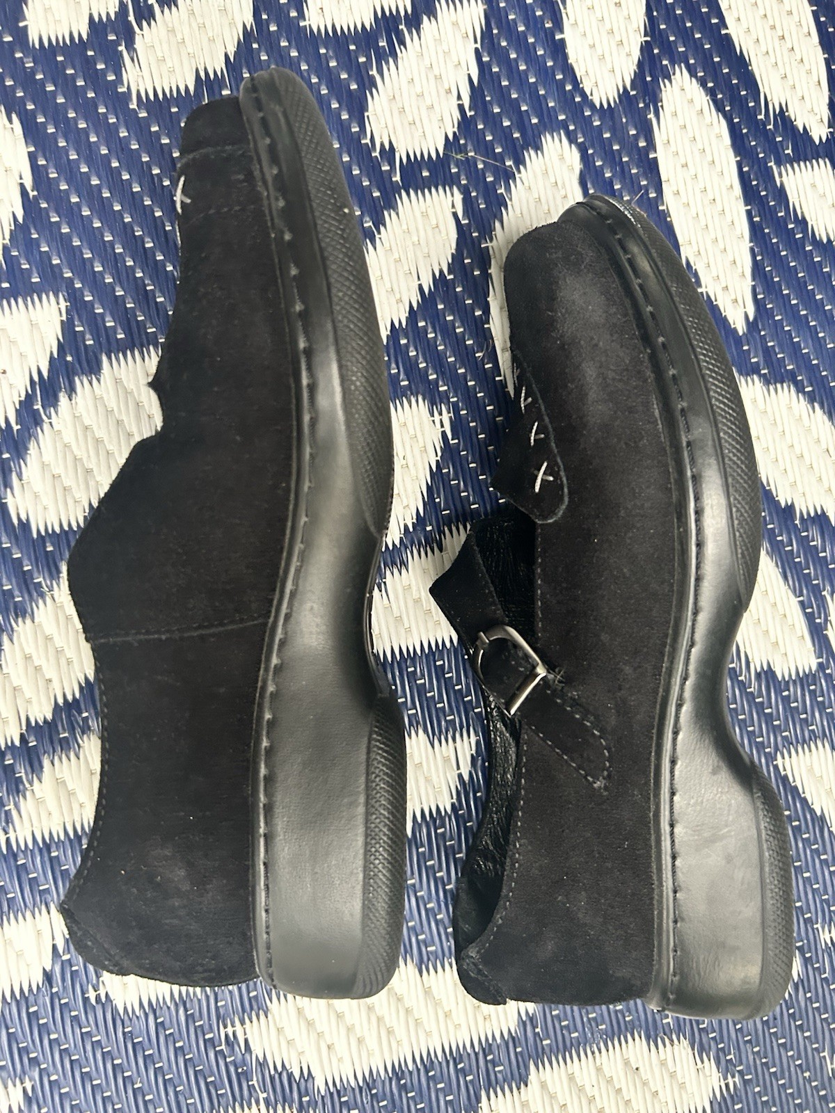 Dansko Mary Jane Black Suede Clogs Women’s Size 37