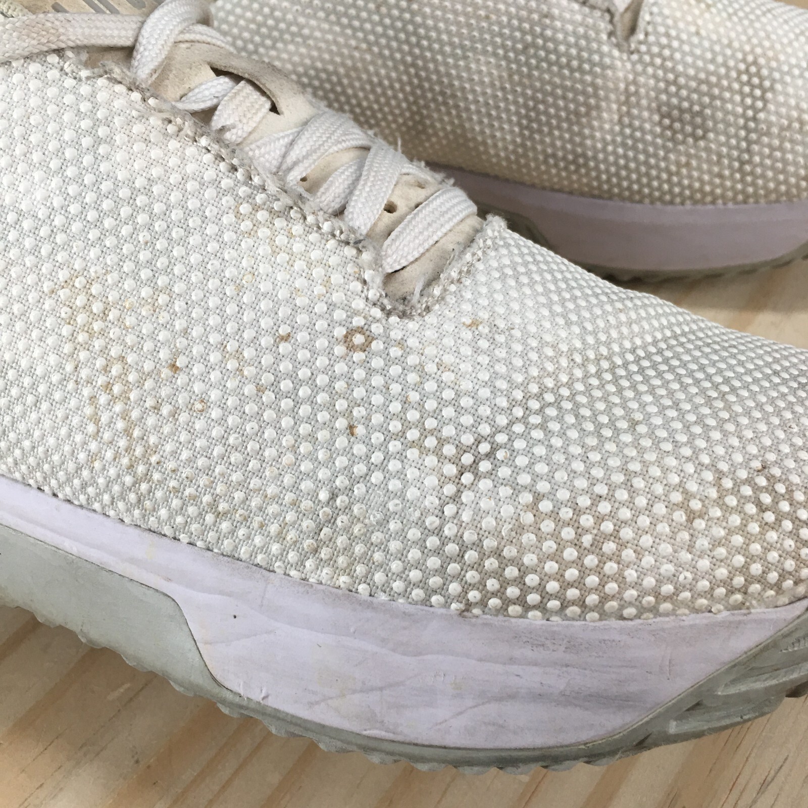 No Bull Shoes Mens 7 Womens 8.5 CrossFit Running Sneakers White Lace Up Low