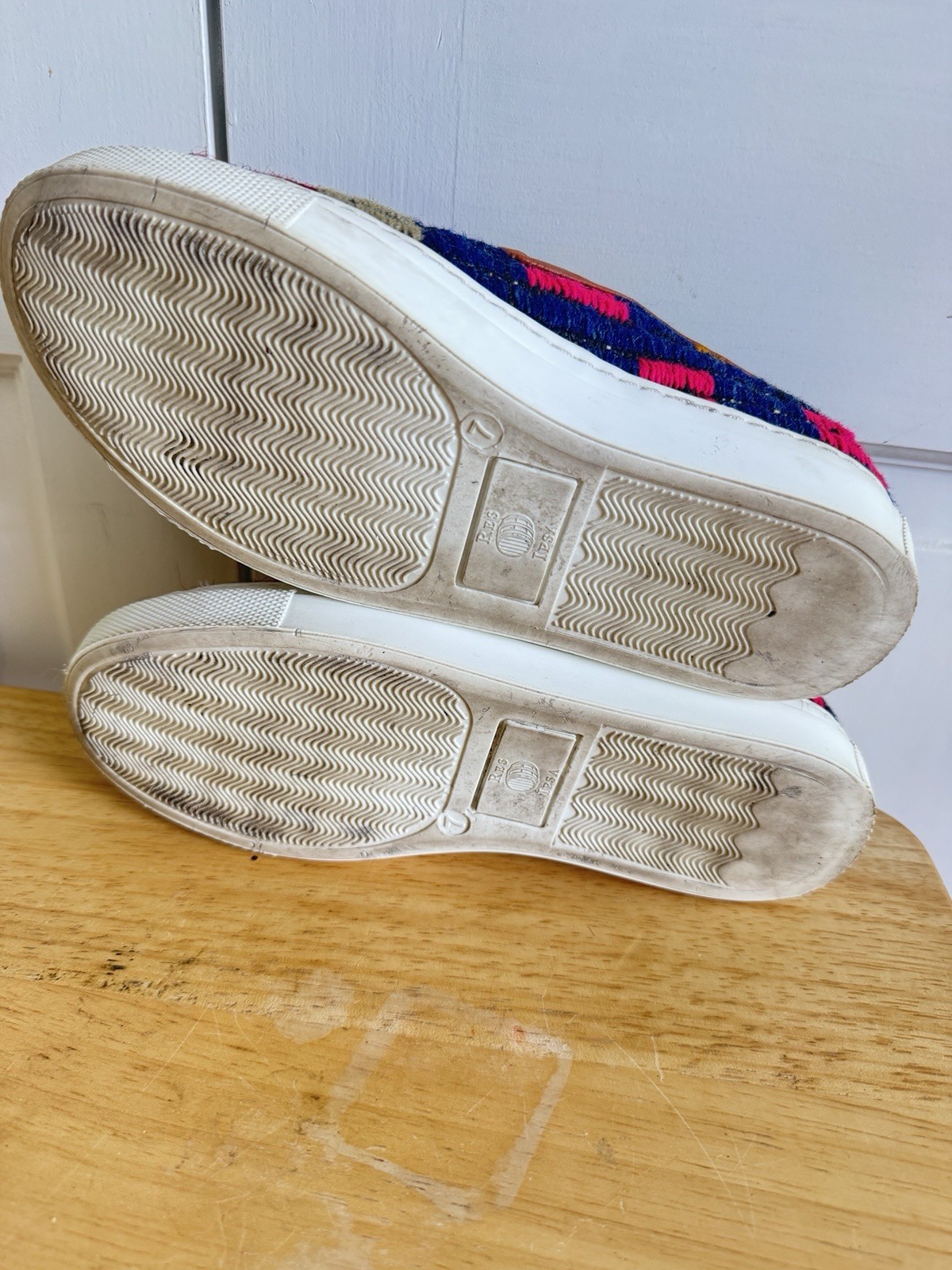 Res Ipsa 7 Kilim Sneakers Colorful Geometric Slip-On Multi Color Womens