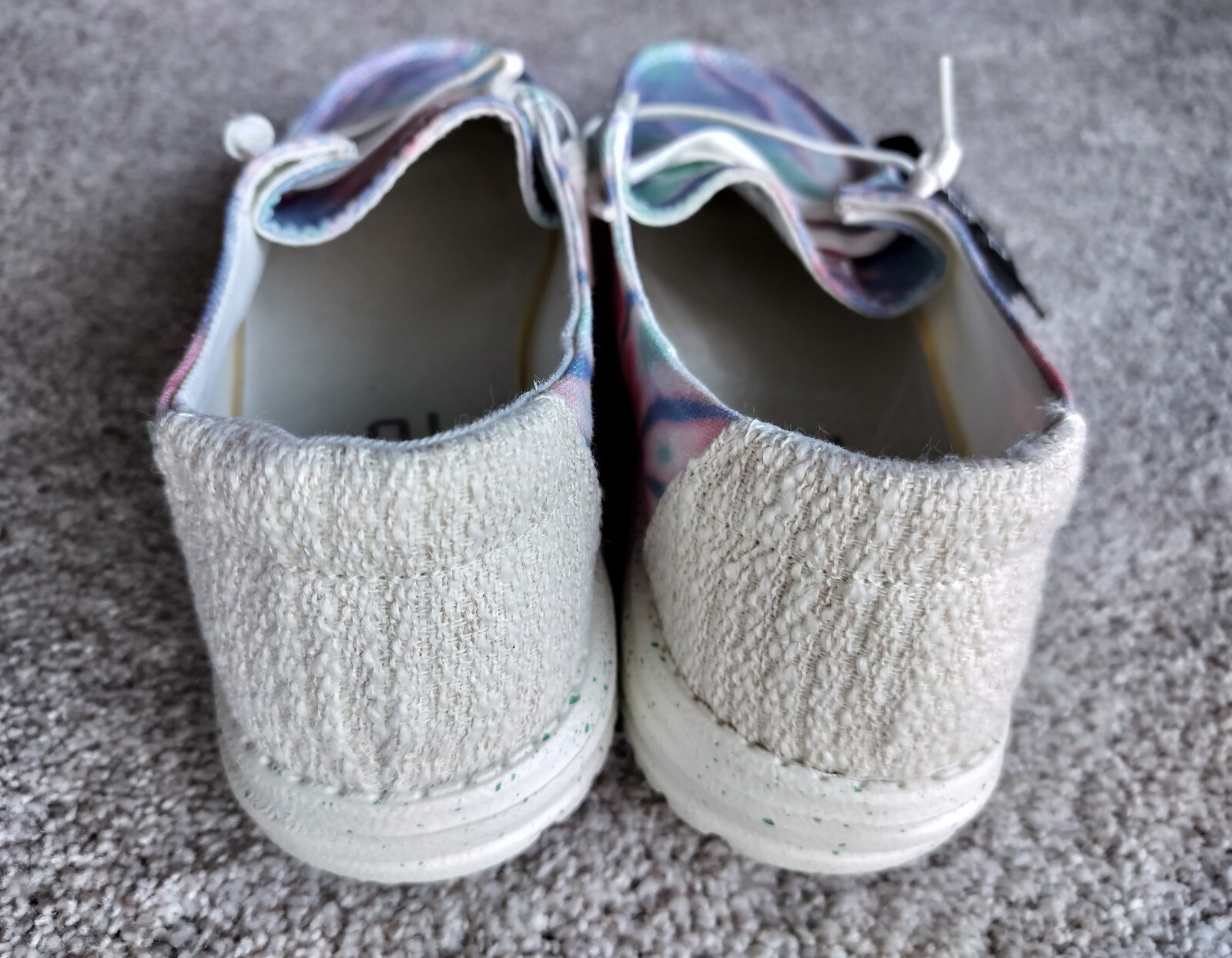 Hey Dude Women Size 7/7.5 Wendy Tie Dye Slip-On Rose Candy Purple Pink Shoes