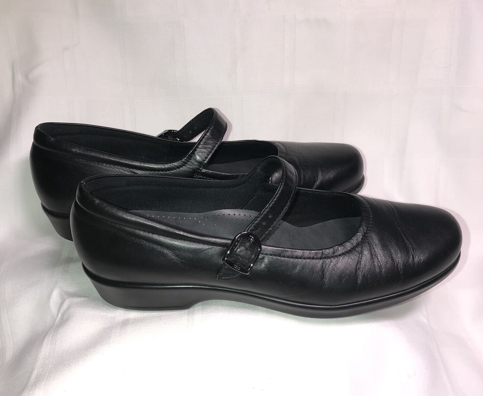 Womens SAS Maria Mary Jane Shoe 11 M Black Orthopedic Comfort Cushion w/Buckle