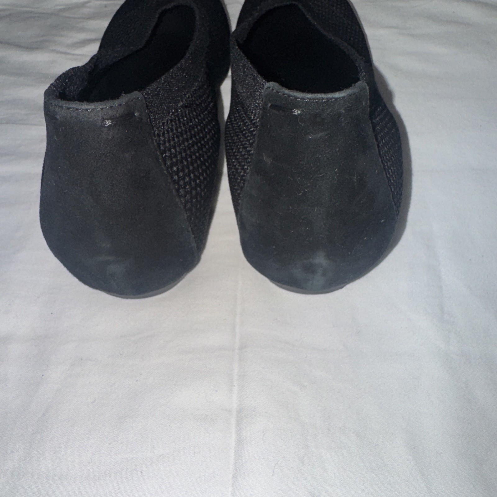 EILEEN FISHER Heaven Black Stretch Knit Low Wedge Ballet Flat Women 8 Shoes