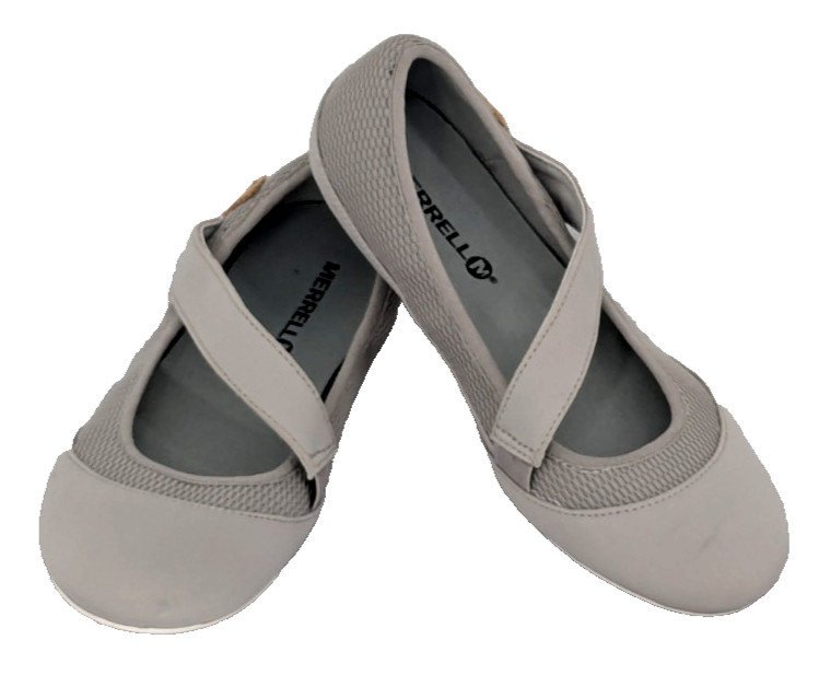 MERRELL Womens Mesh Shoes SIZE 5.5 Gray 2270196 Mary Jane Lightweight Great