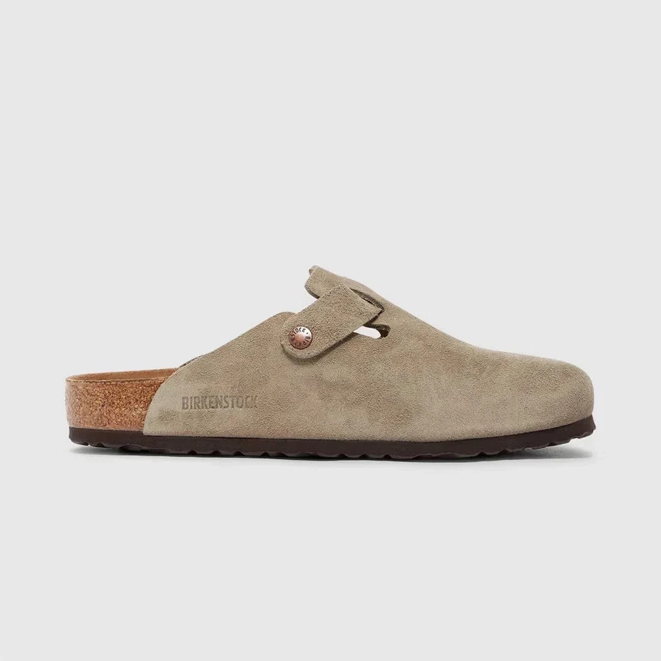 Birkenstock Boston Leather Soft Footbed Unisex Clog Shoes