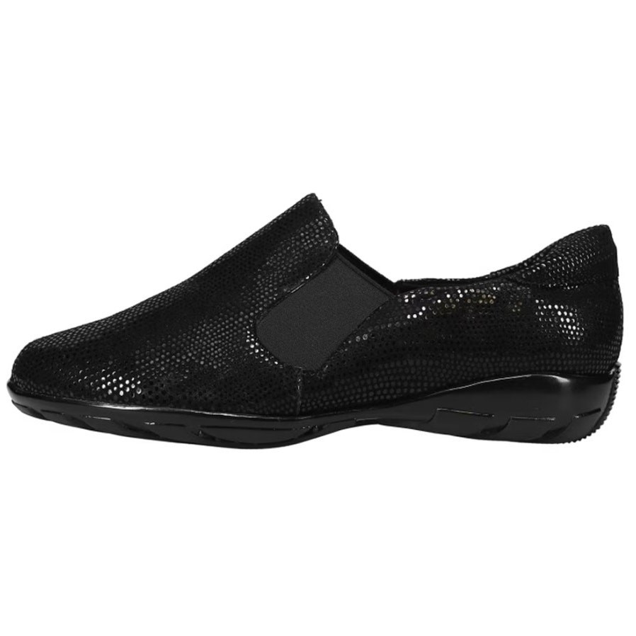 Vaneli Womens Anemone Slip On Shoes US 11 Wide Black Textured Leather NWOB