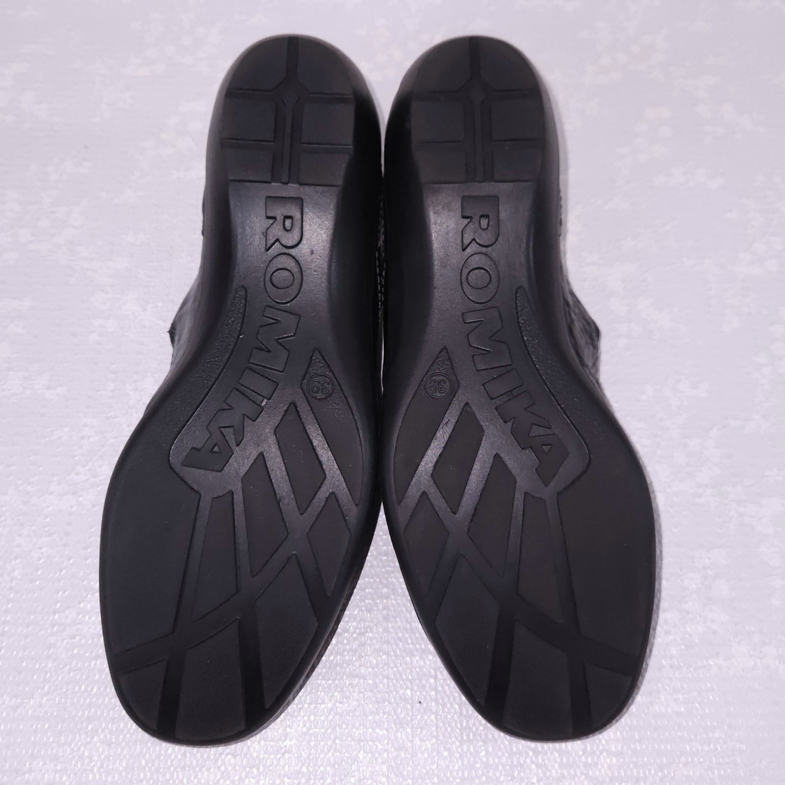 ROMIKA Mary Jane Women’s EU 39 US 8-8.5 Black Leather Cassie 50 Comfort Shoes