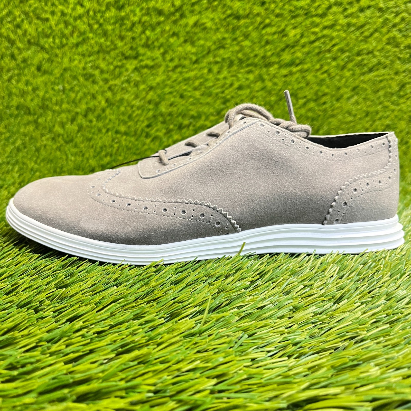 Cole Haan Misha Grand OS Womens Size 6.5 Gray Casual Suede Wingtip Oxford Shoes