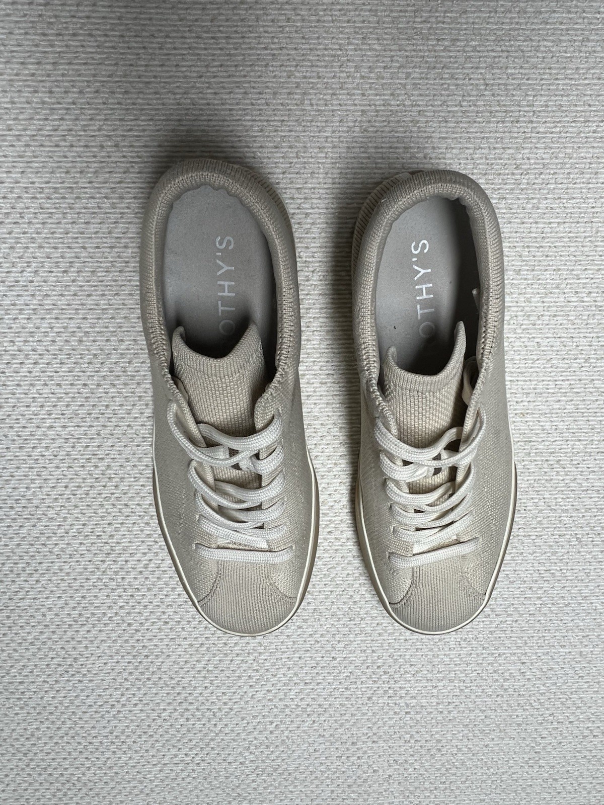 Rothy’s The Lace Up Sneakers Diamond Twill Women’s Size 7