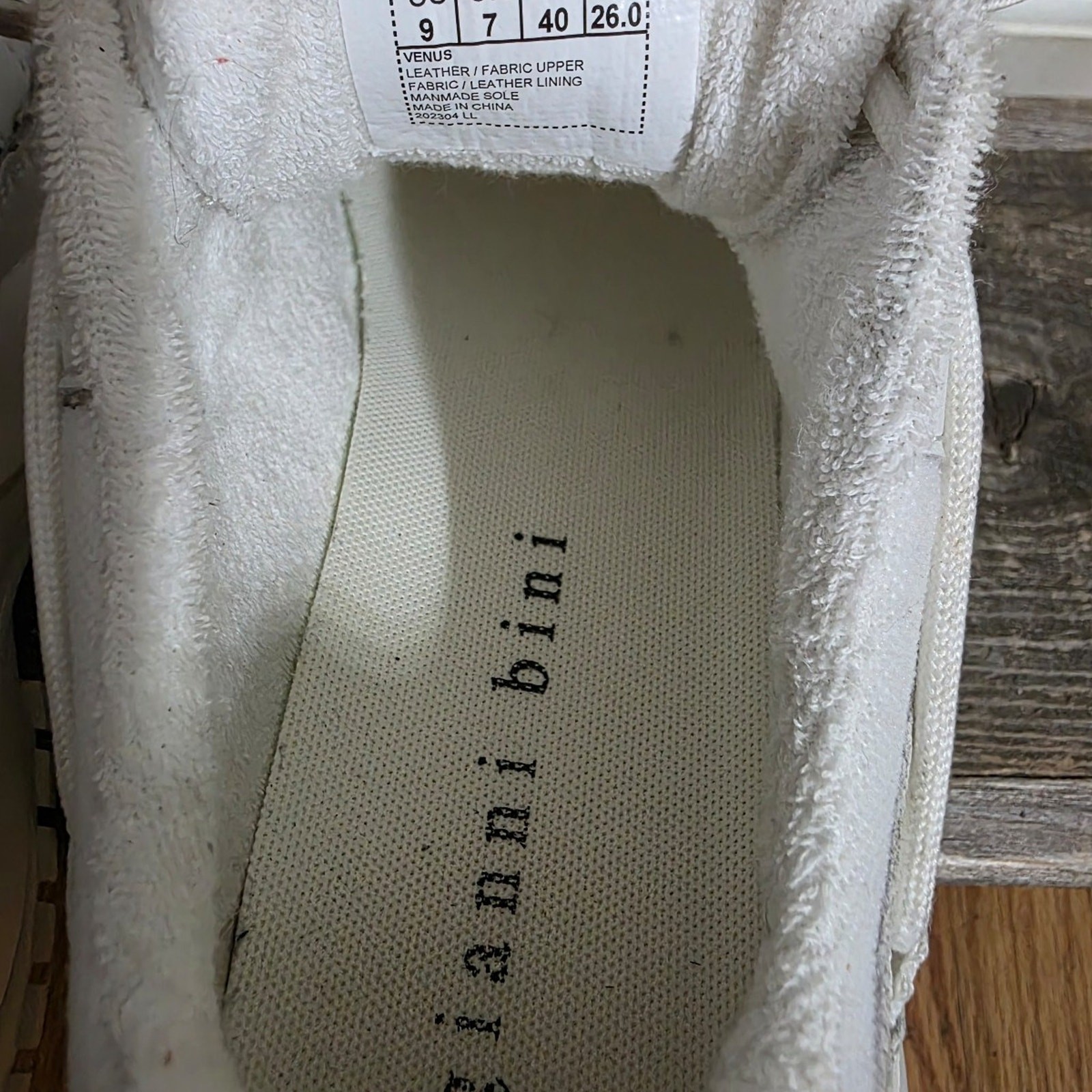 Gianni Bini Venus White Rhinestone Chunky Sneakers 9