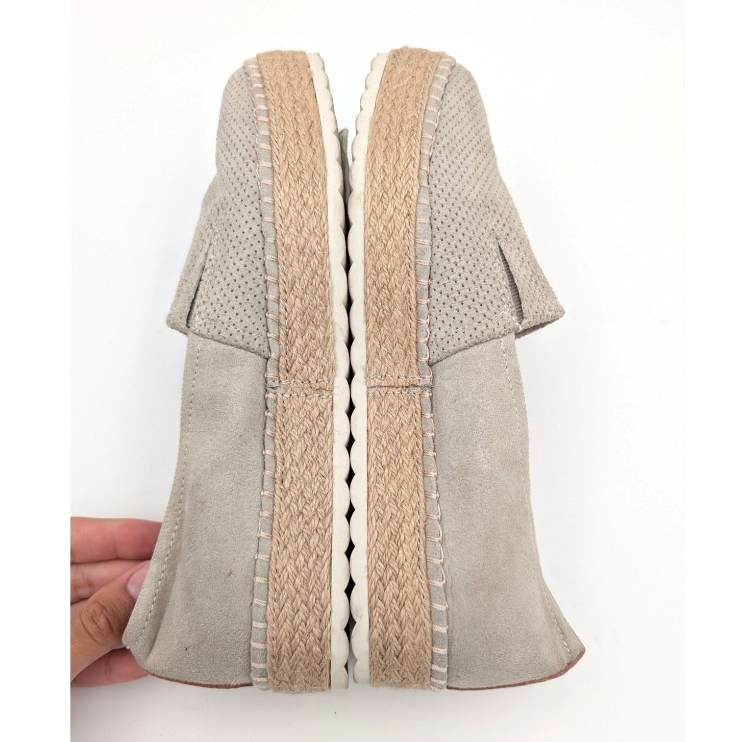 Dr. Scholl’s Sunray Espadrilles Slip On Shoes Women’s Oyster Grey Size US7M EU37