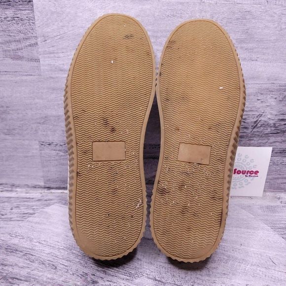 Urban Outfitters Hollie Suede Creeper Platform Sneaker Tan Women’s sz 10