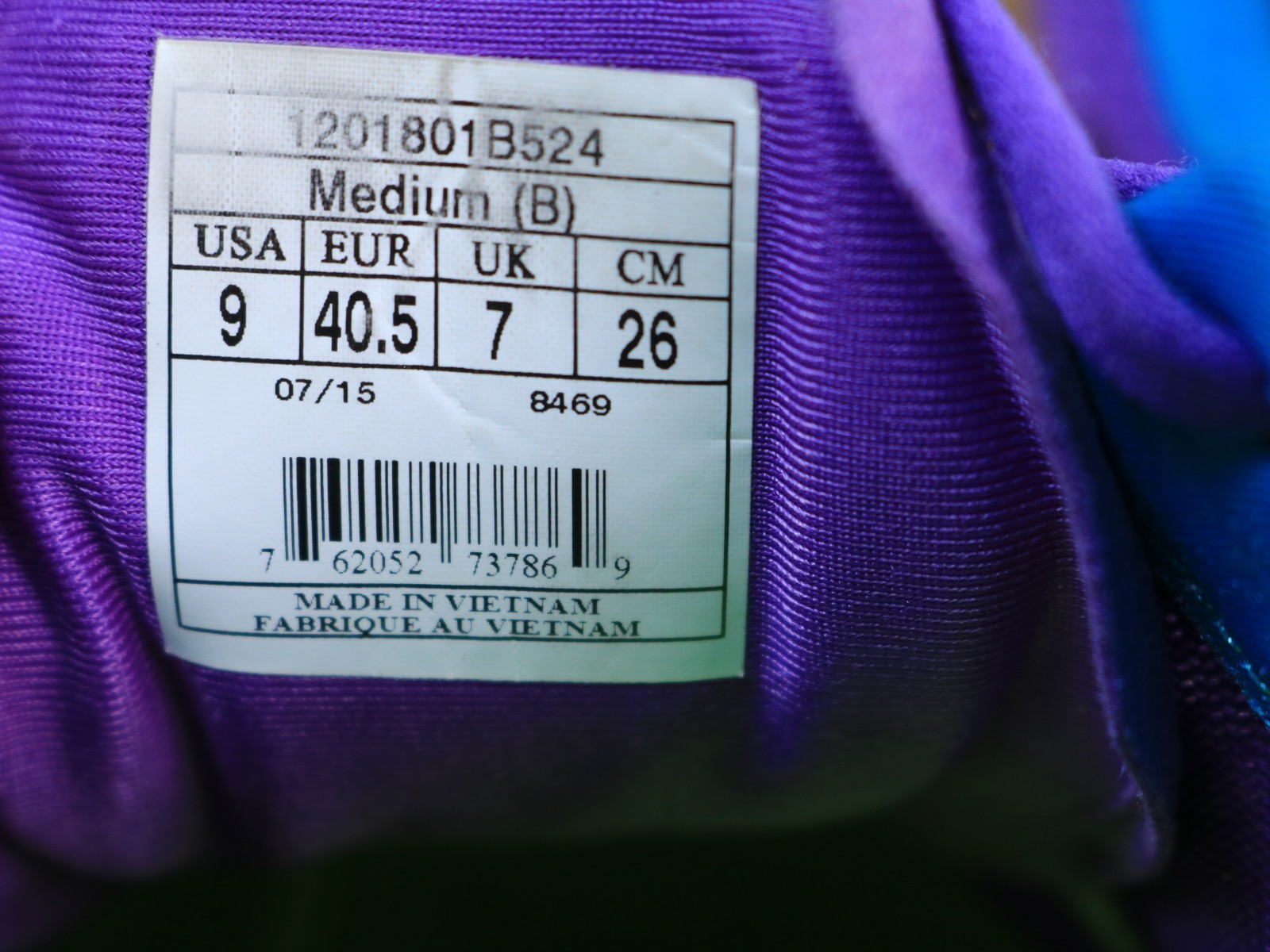 Brooks Pure Flow Mesh Purple Neon Green Low Running Sneaker 1201801b524 Womens 9