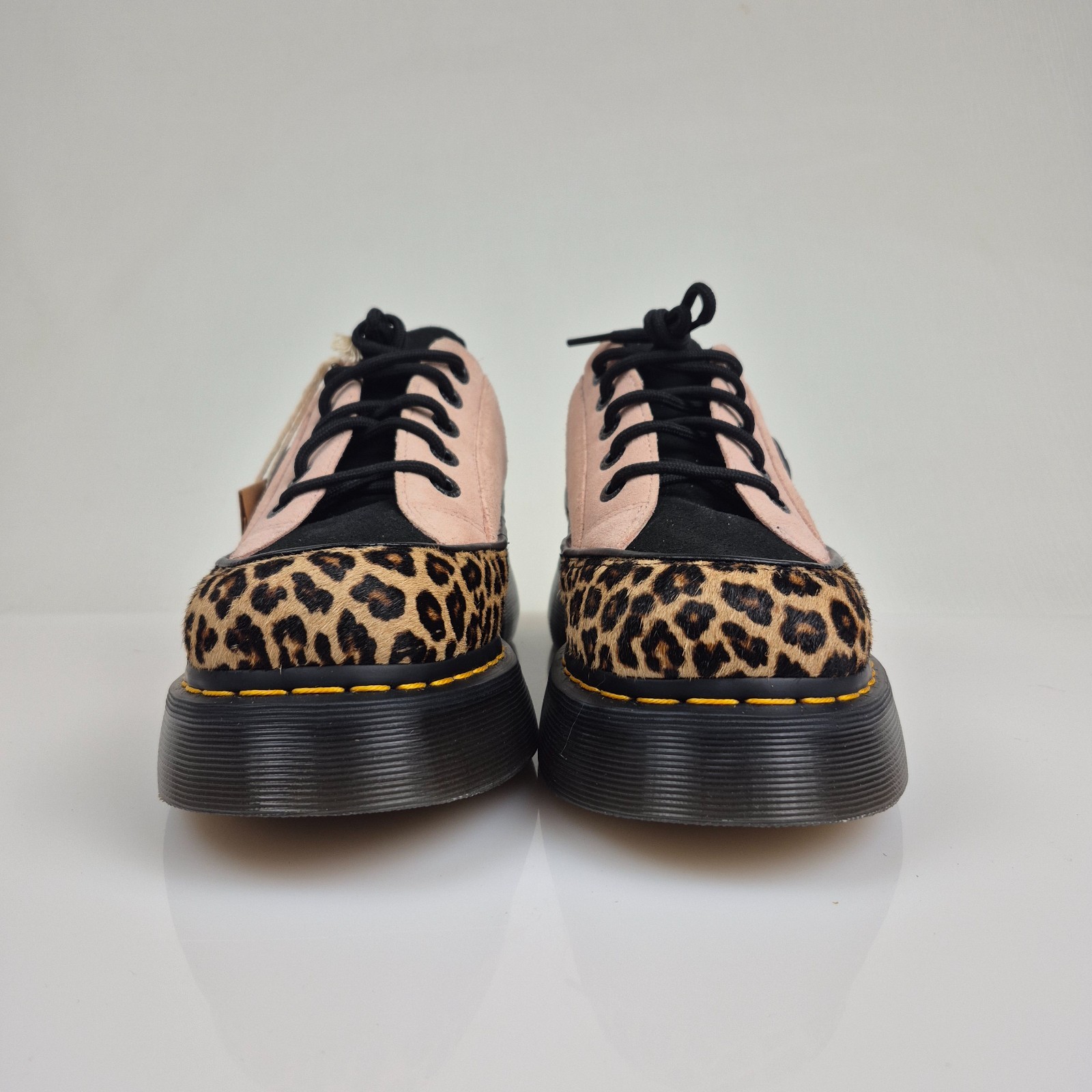 Dr. Martens BUZZ 5-Eye Leopard Spot Hair On & Suede Shoes Women’s Size 7 Print