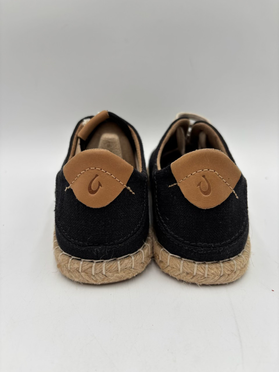 Olukai KAULA PA’A LI Women’s NEW Lace-Up Espadrilles Shoes Black Multiple Sizes