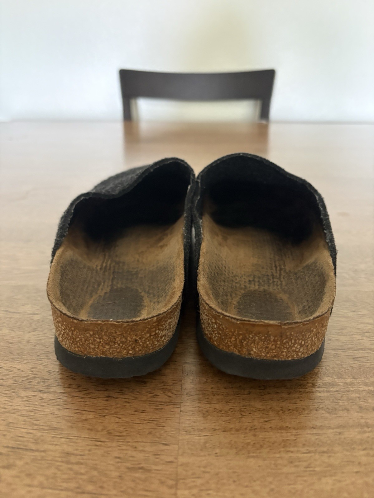 Birkenstock Amsterdam Felt Clogs Anthracite EU 39 Women’s 8 Men’s 6 Slippers