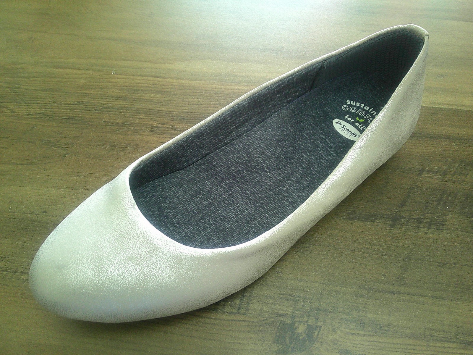 Dr. Scholl’s Giorgie Slip-On Ballet Flats – Women’s 8 W – Silver