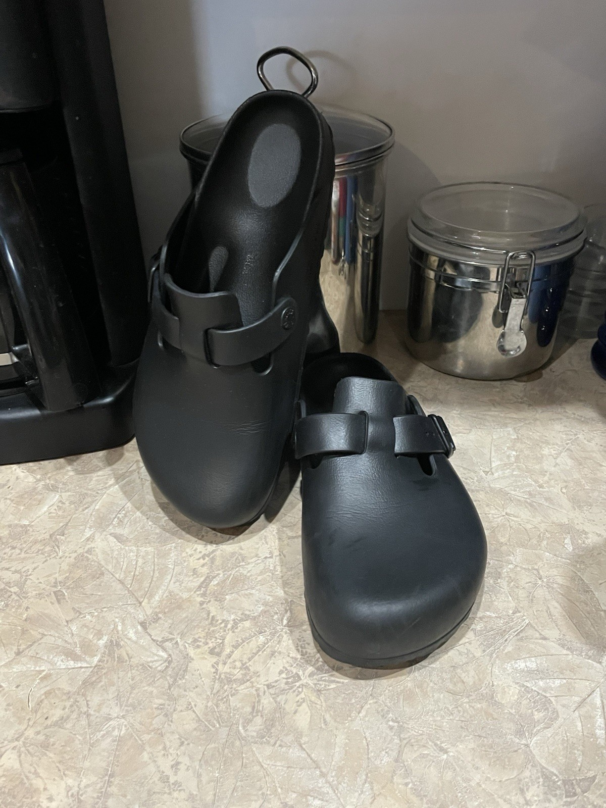 Sweet Birkenstock Boston Essentials Eva Clogs Black L8 M6 Narrow Width